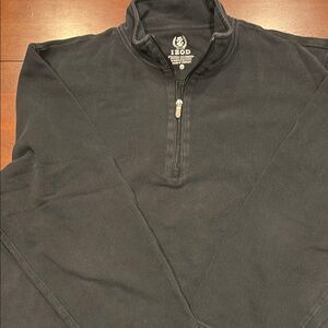 IZOD Men's Black Quarter-Zip Sweater